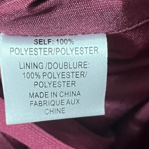 Marchesa Notte Bridesmaid Burgundy Valentia Long Gown ALine Straps Womens Size 8 - Picture 9 of 12